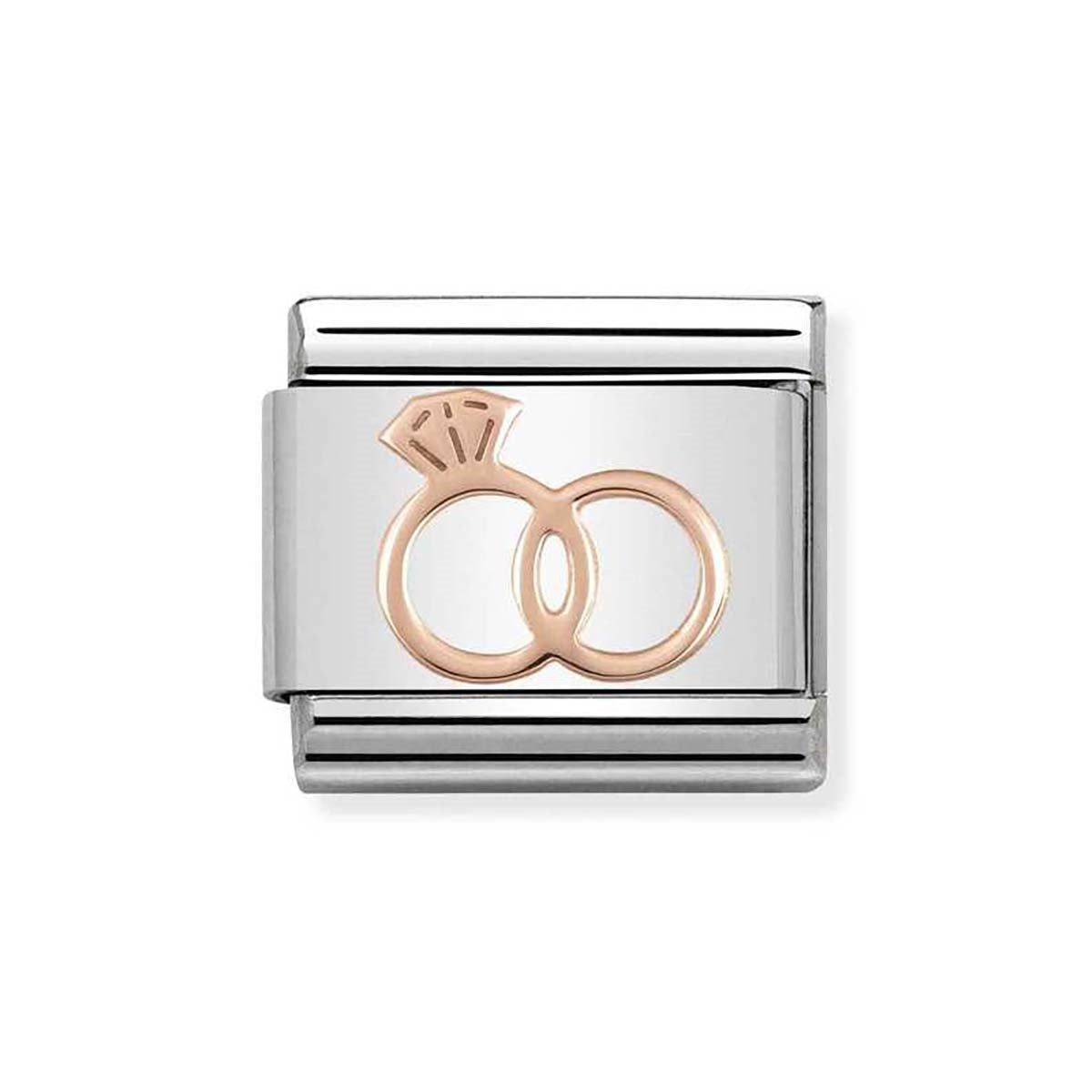 Nomination Rose Gold Wedding Rings Charm