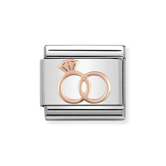 Nomination Rose Gold Wedding Rings Charm