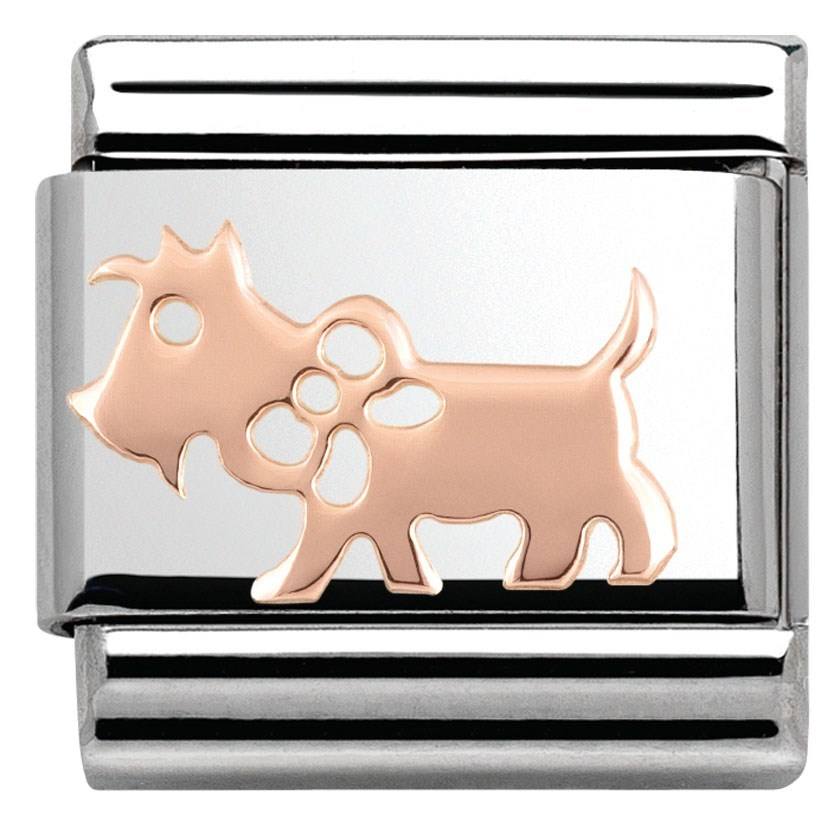 Nomination Rose Gold Dog Charm