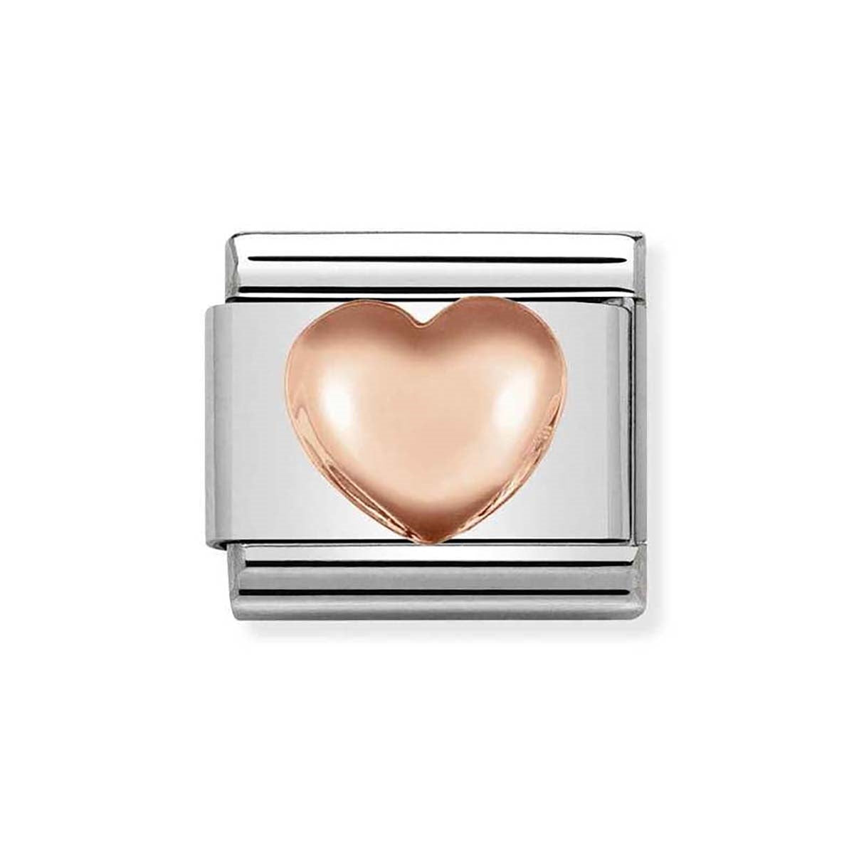 Nomination Rose Gold Raised Heart Charm