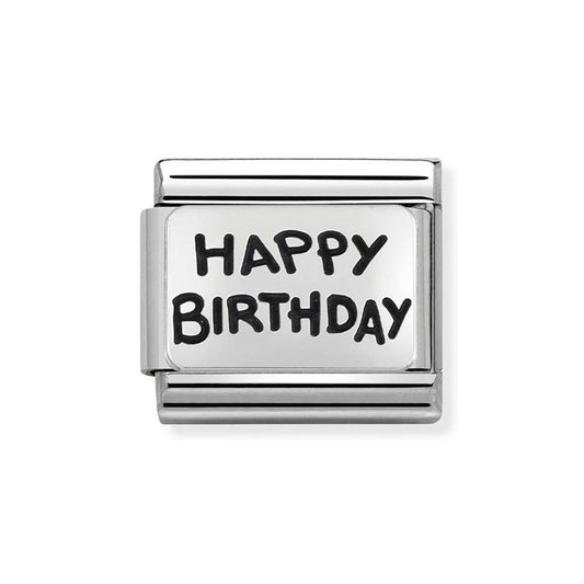 Nomination Silver Happy Birthday Charm
