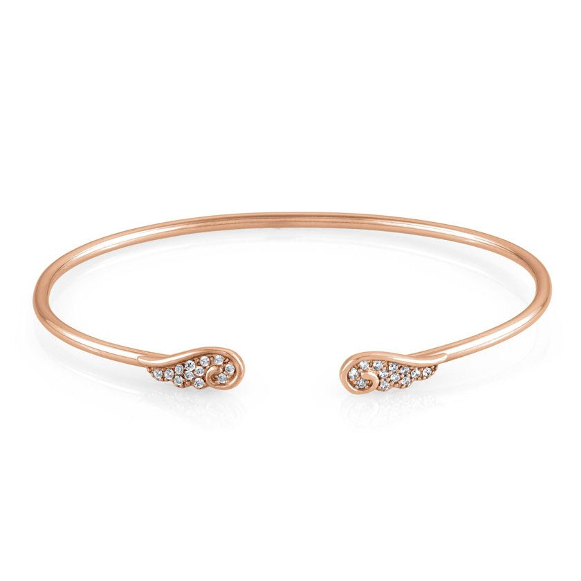 Nomination Angel Wings Rose Gold Open Bangle 