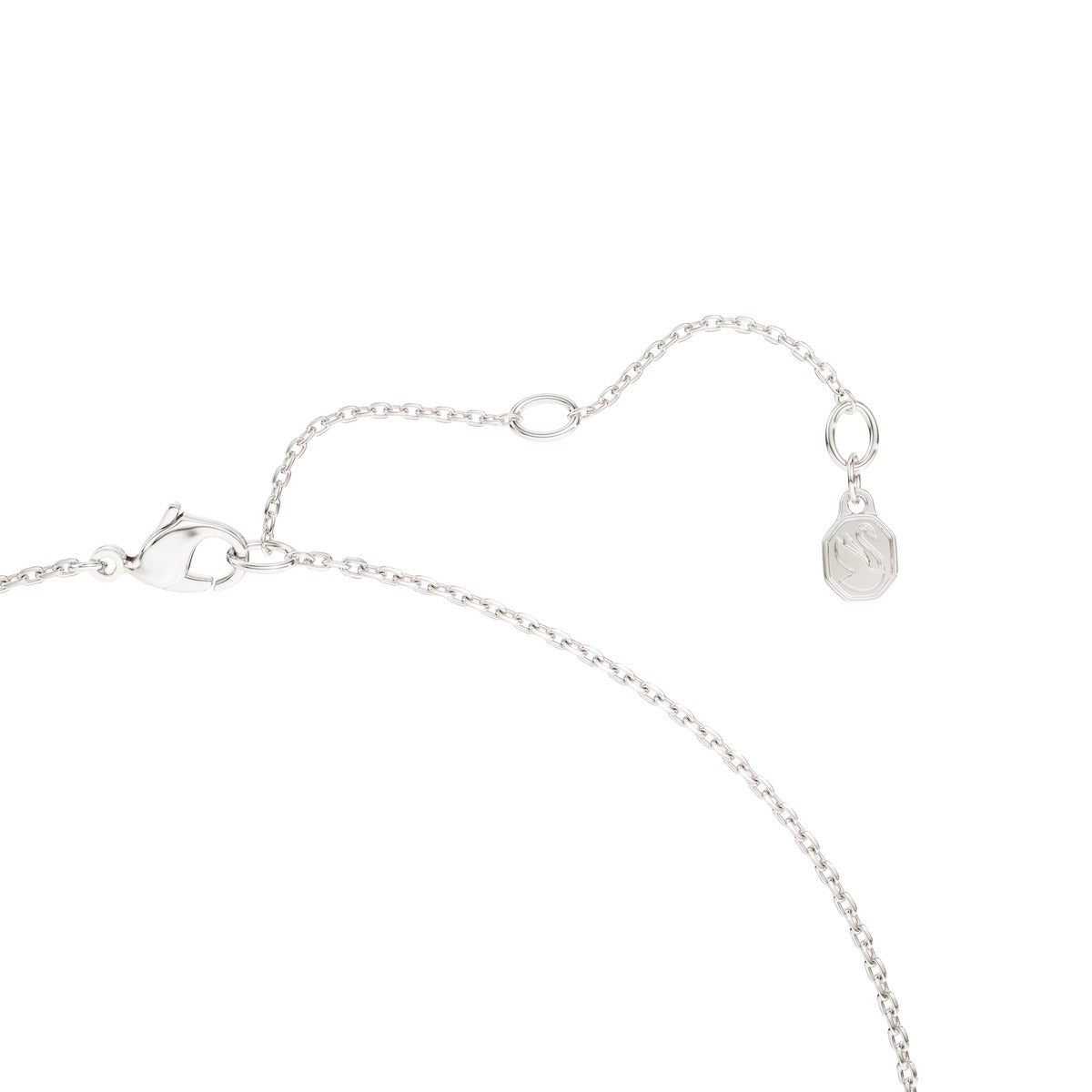 Swarovski Classica Sterling Silver White Round Cut Necklace