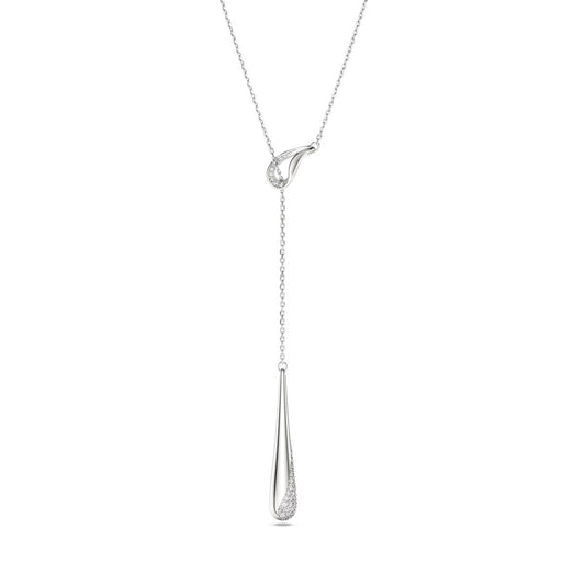 Swarovski Classica Sterling Silver White Round Cut Y Necklace