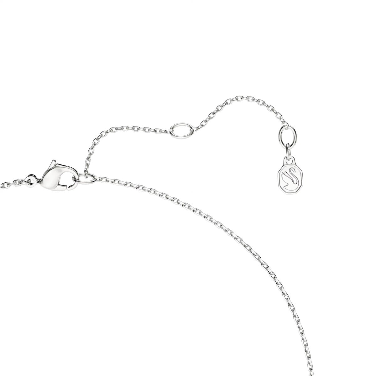 Swarovski Classica Sterling Silver White Round Cut Y Necklace