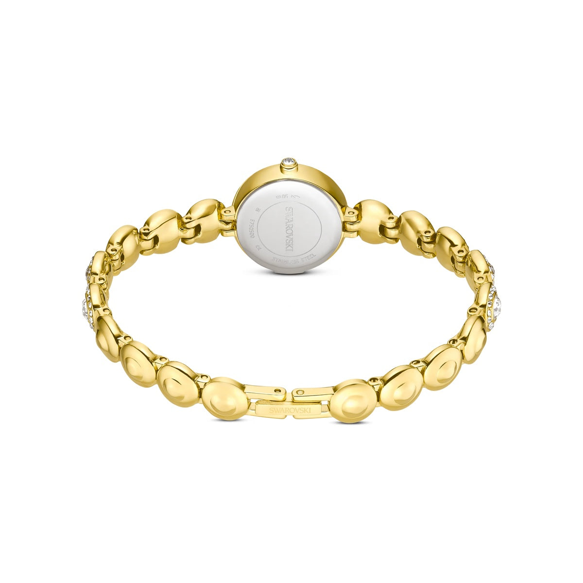 Swarovski Una Angelic Gold White Crystal Bracelet Watch