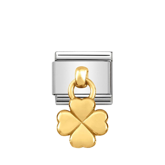 Nomination Gold Clover Hanging Charm