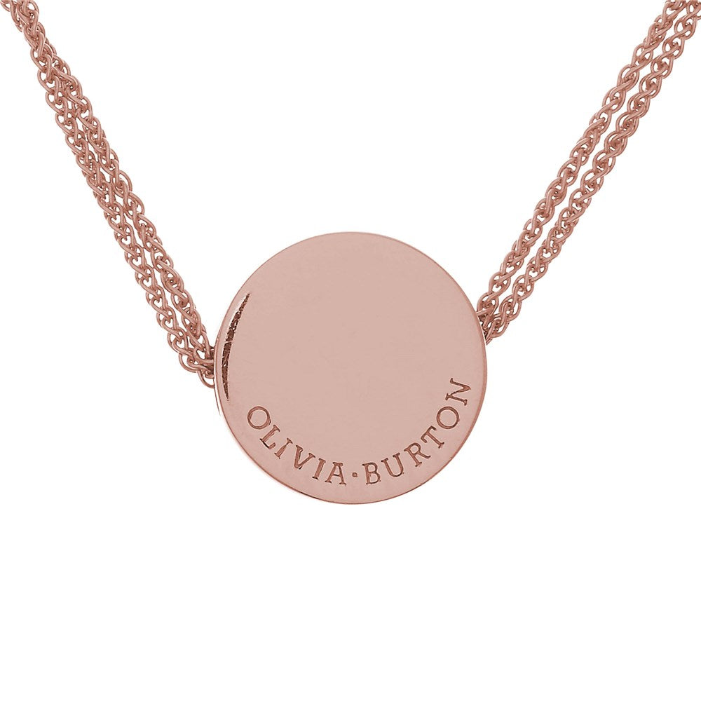 Olivia Burton Rose Gold Disc Bracelet
