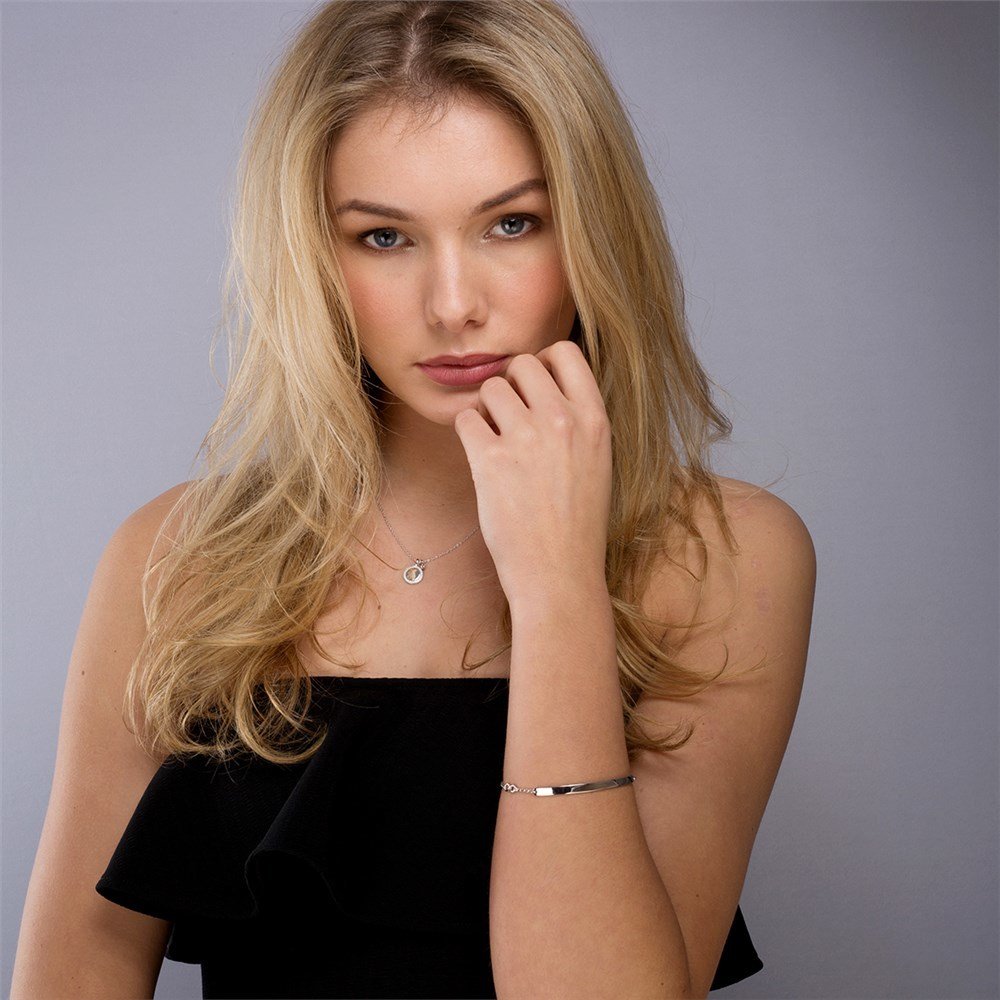 Argento Silver Coin & Crystal Necklace