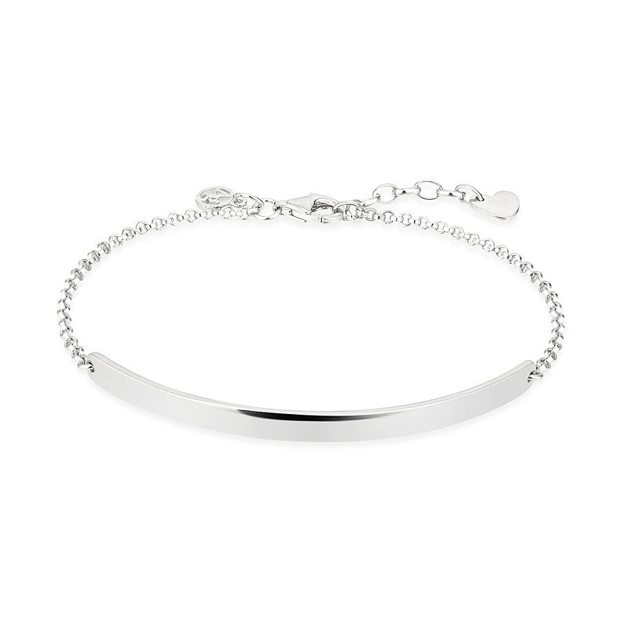 Argento Silver Flat Bar Bracelet