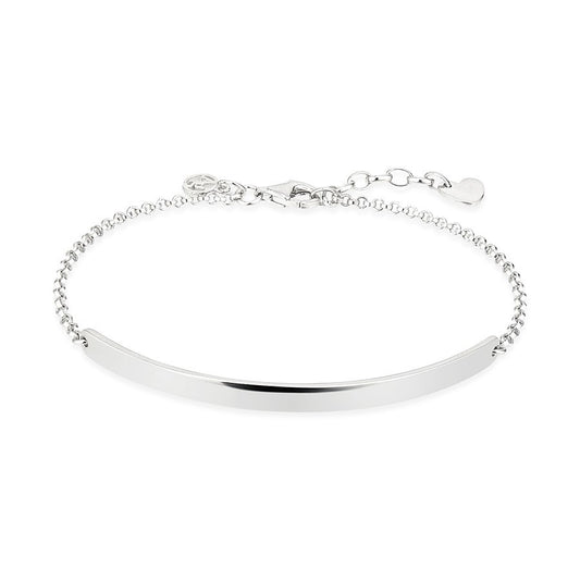 Argento Silver Flat Bar Bracelet
