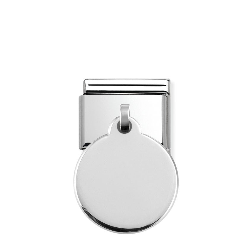 Nomination Silver Circle Engraving Charm