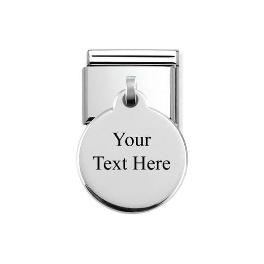 Nomination Silver Circle Engraving Charm