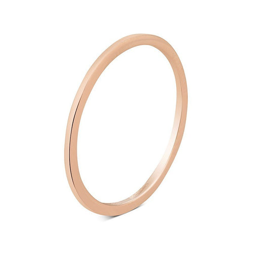 Argento Rose Gold Band Stacking Ring