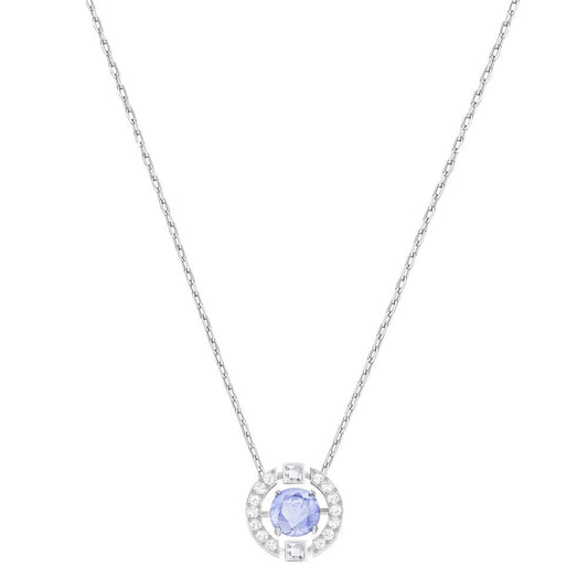 Swarovski Dancing Crystal Blue Necklace