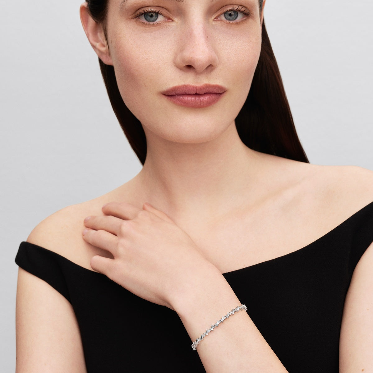 Pandora Sparkling Triangle Tennis Bracelet