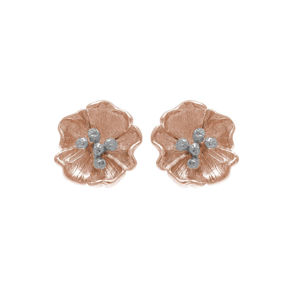 Olivia Burton Rose Gold Poppy Stud Earrings
