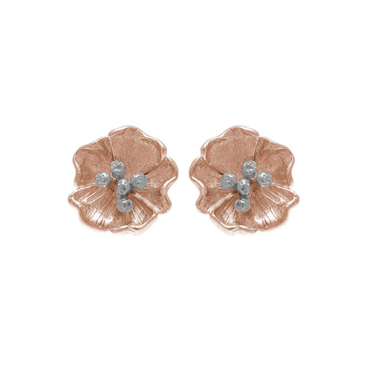 Olivia Burton Rose Gold Poppy Stud Earrings