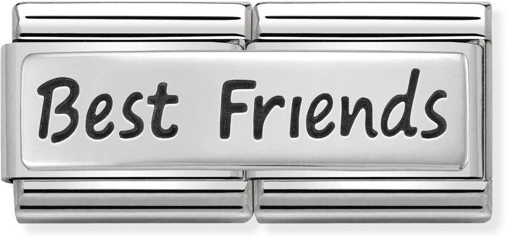 Nomination Silver Best Friends Double Plate Charm
