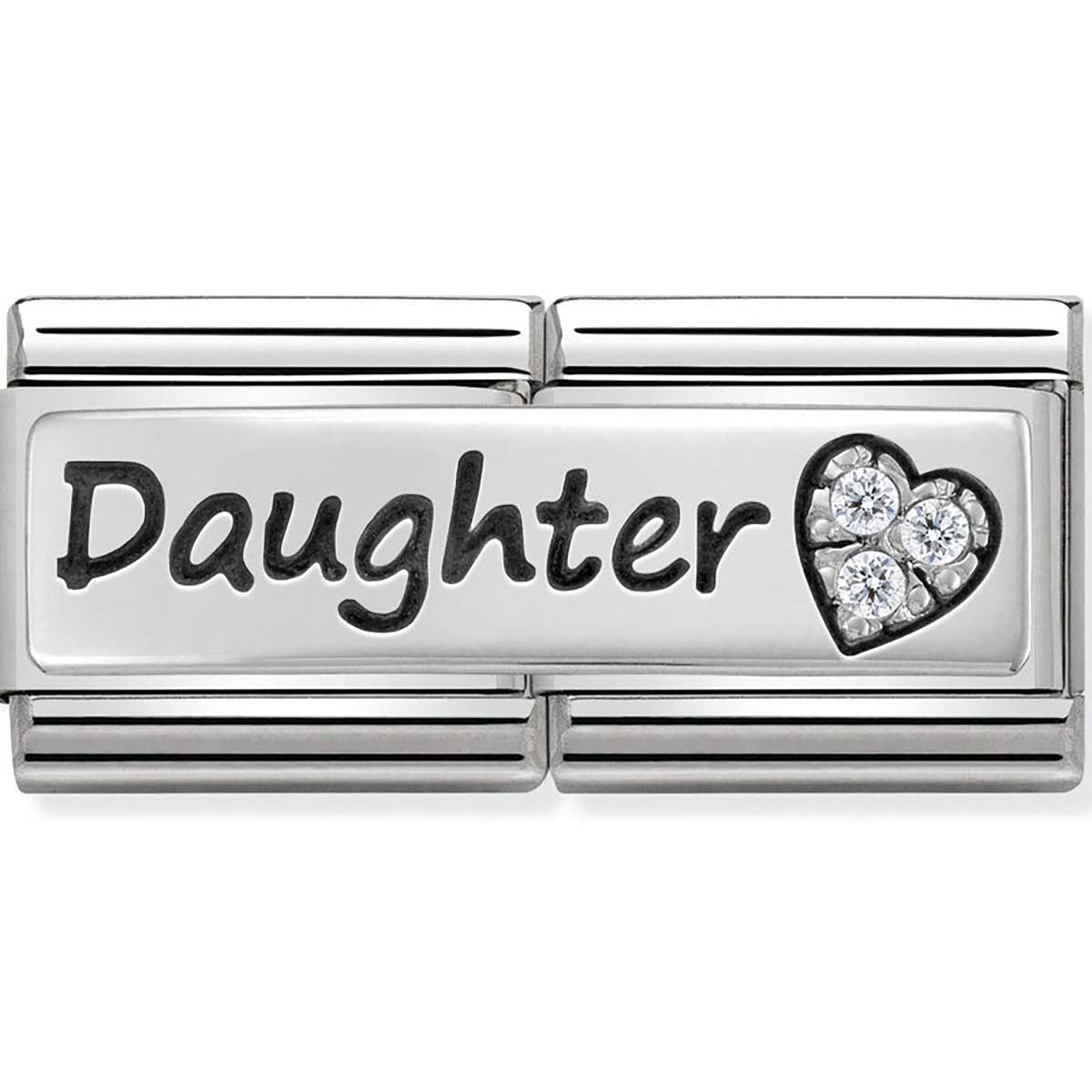 Nomination Silver Daughter Double Plate Charm