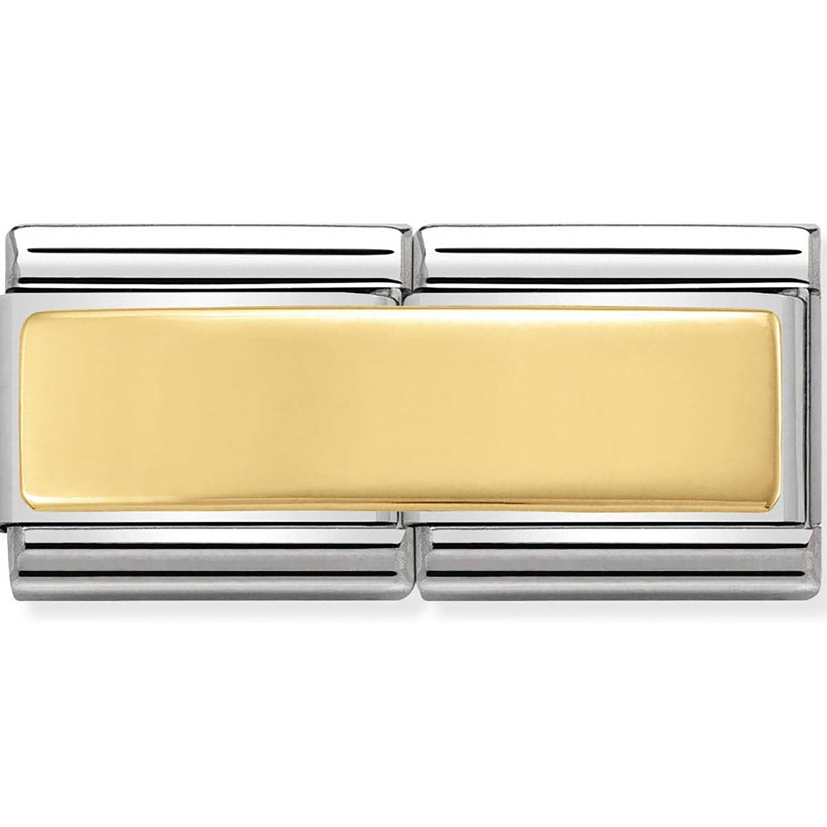 Nomination Gold Engravable Double Plate Charm