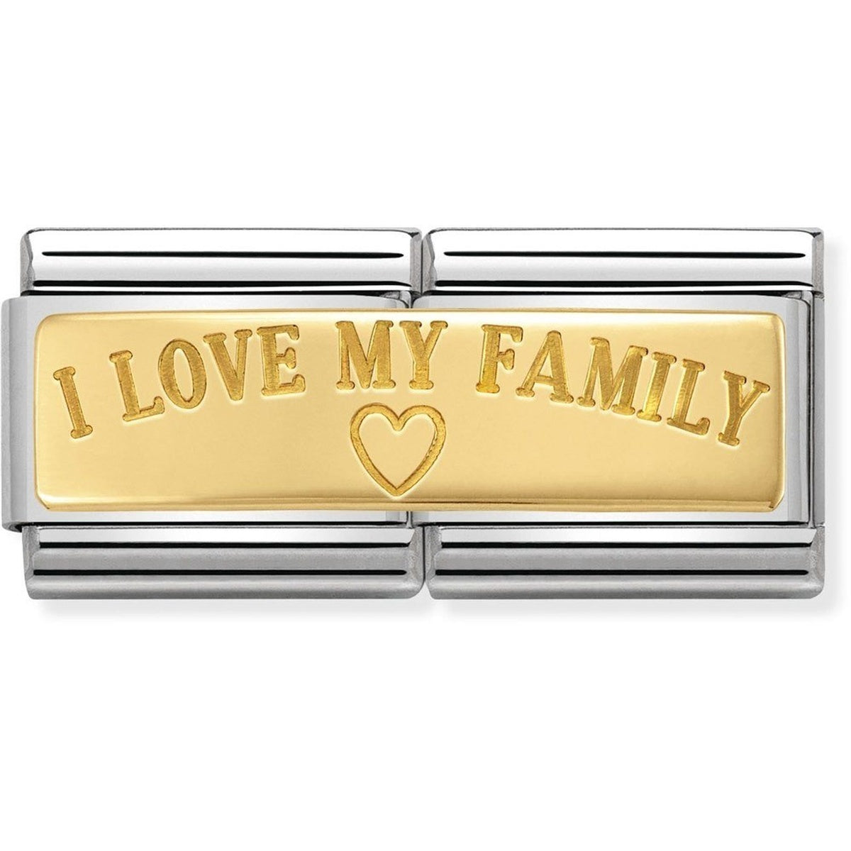 Nomination I Love My Family Double Plate Charm