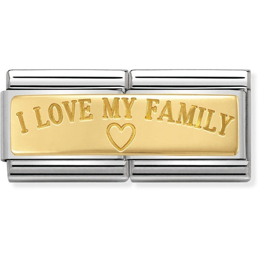 Nomination I Love My Family Double Plate Charm