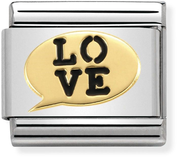 Nomination Love Speech Bubble Charm