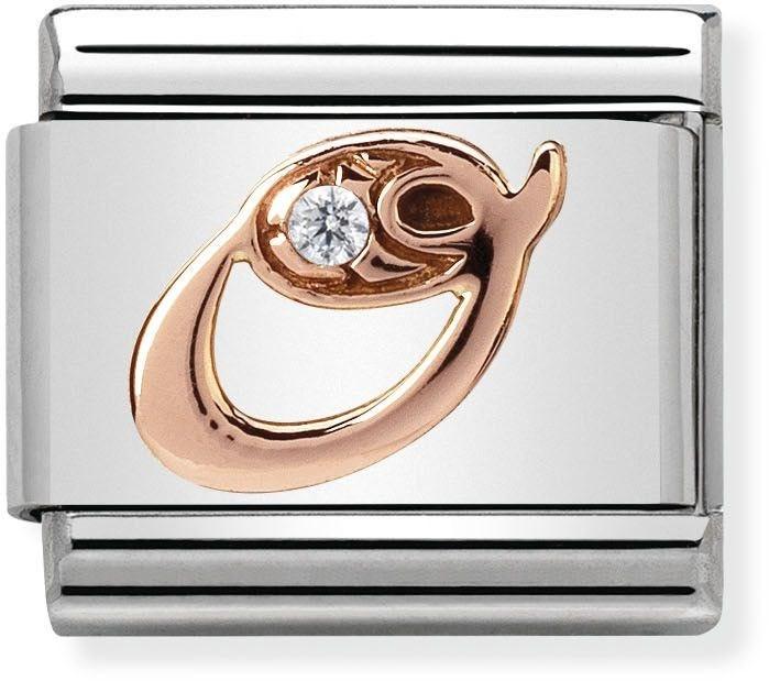 Nomination Rose Gold Letter O Charm