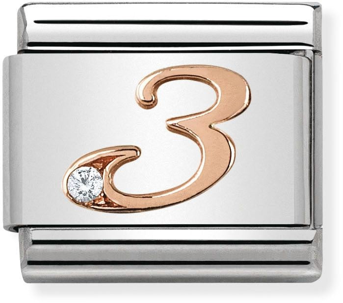 Nomination Rose Gold Number 3 Charm