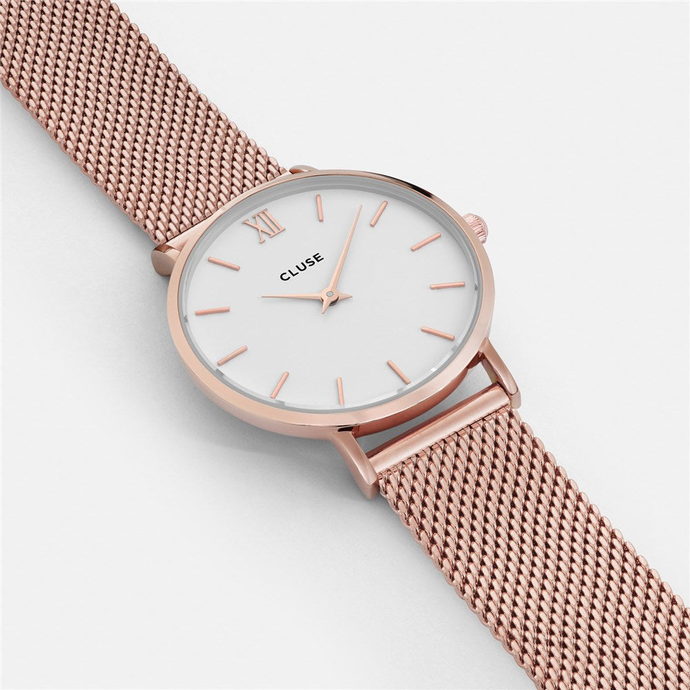 CLUSE Minuit Rose Gold Watch