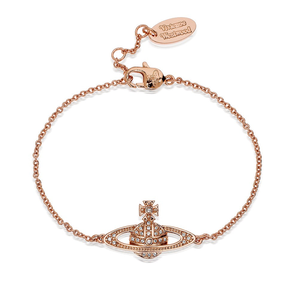 Vivienne Westwood Mini Bas Relief Rose Gold Bracelet 
