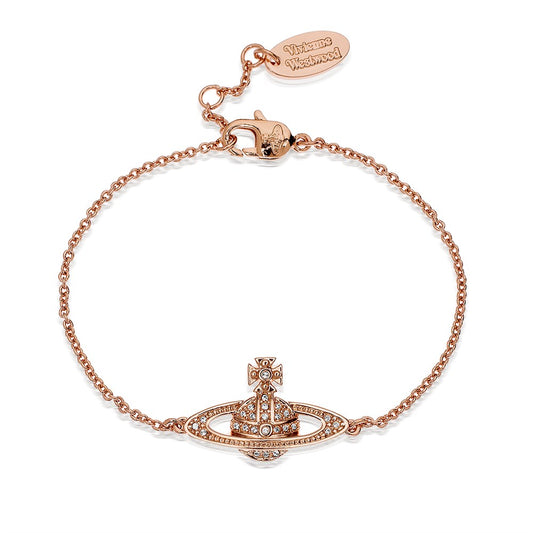Vivienne Westwood Mini Bas Relief Rose Gold Bracelet 