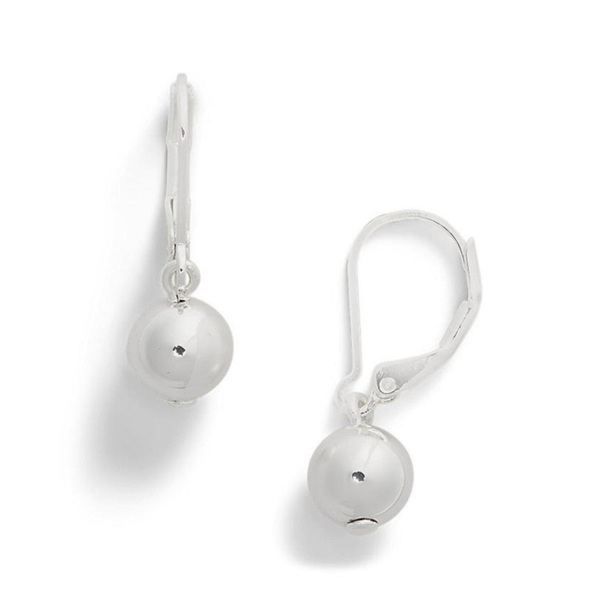 Lauren Ralph Lauren Silver Tone Ball Drop Earrings