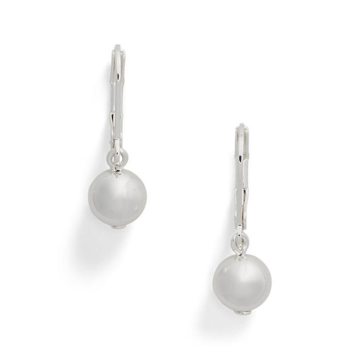 Lauren Ralph Lauren Silver Tone Ball Drop Earrings