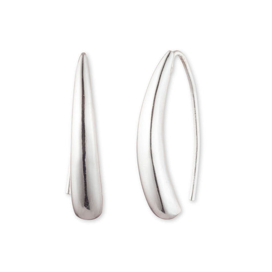 Lauren Ralph Lauren Silver Tone Threader Earrings