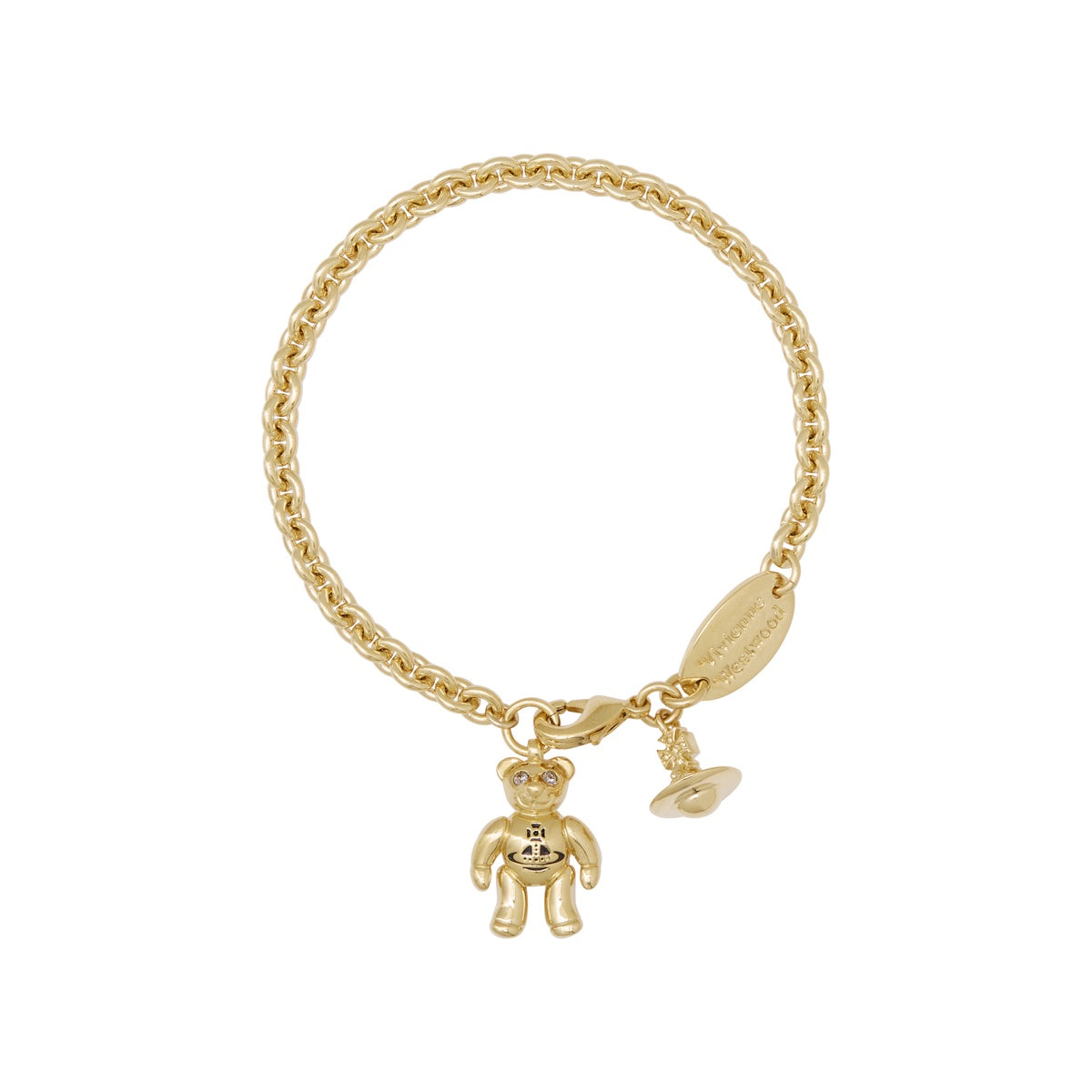 Vivienne Westwood Gold Ruby Teddy Bracelet