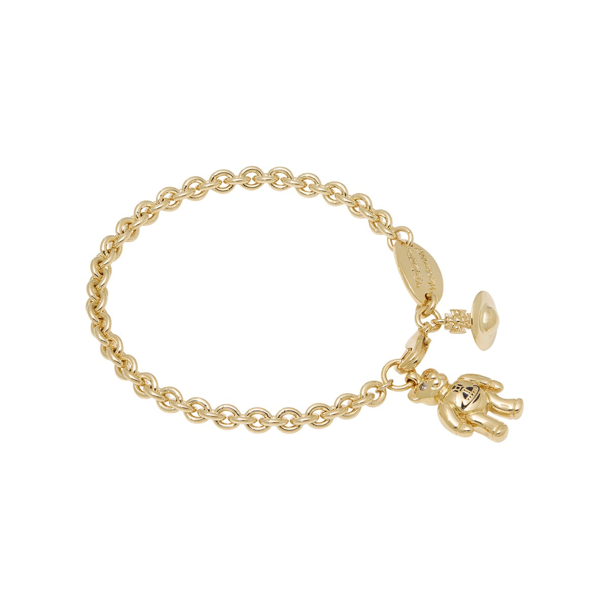 Vivienne Westwood Gold Ruby Teddy Bracelet
