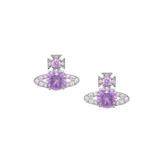 Vivienne Westwood Silver Lavender  Ismene Studs