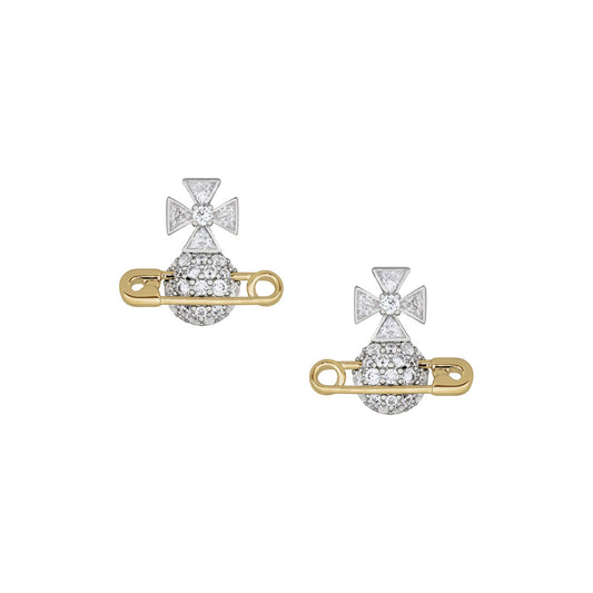Vivienne Westwood Gold Mix Hectorina Pin Studs