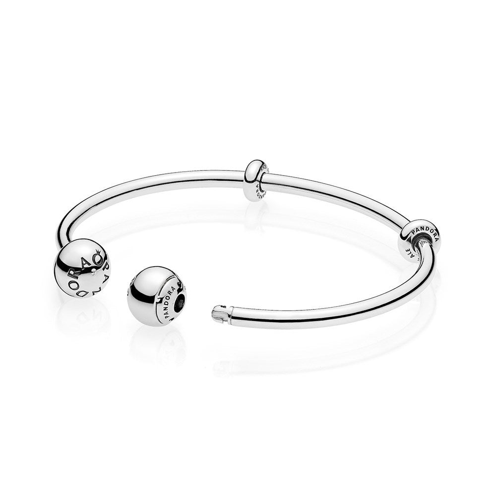 Pandora Moments Silver Open Bangle