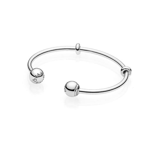 Pandora Moments Silver Open Bangle
