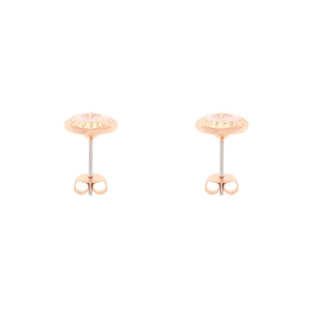 Ted Baker Pink Mini Button Earrings