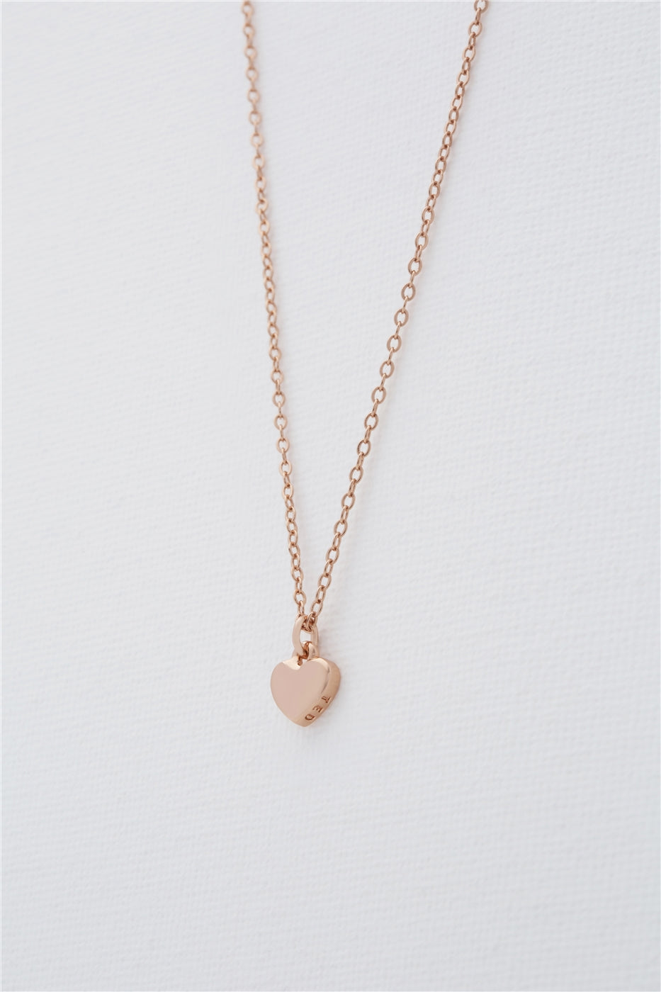 Ted Baker Hara Tiny Heart Rose Gold Necklace