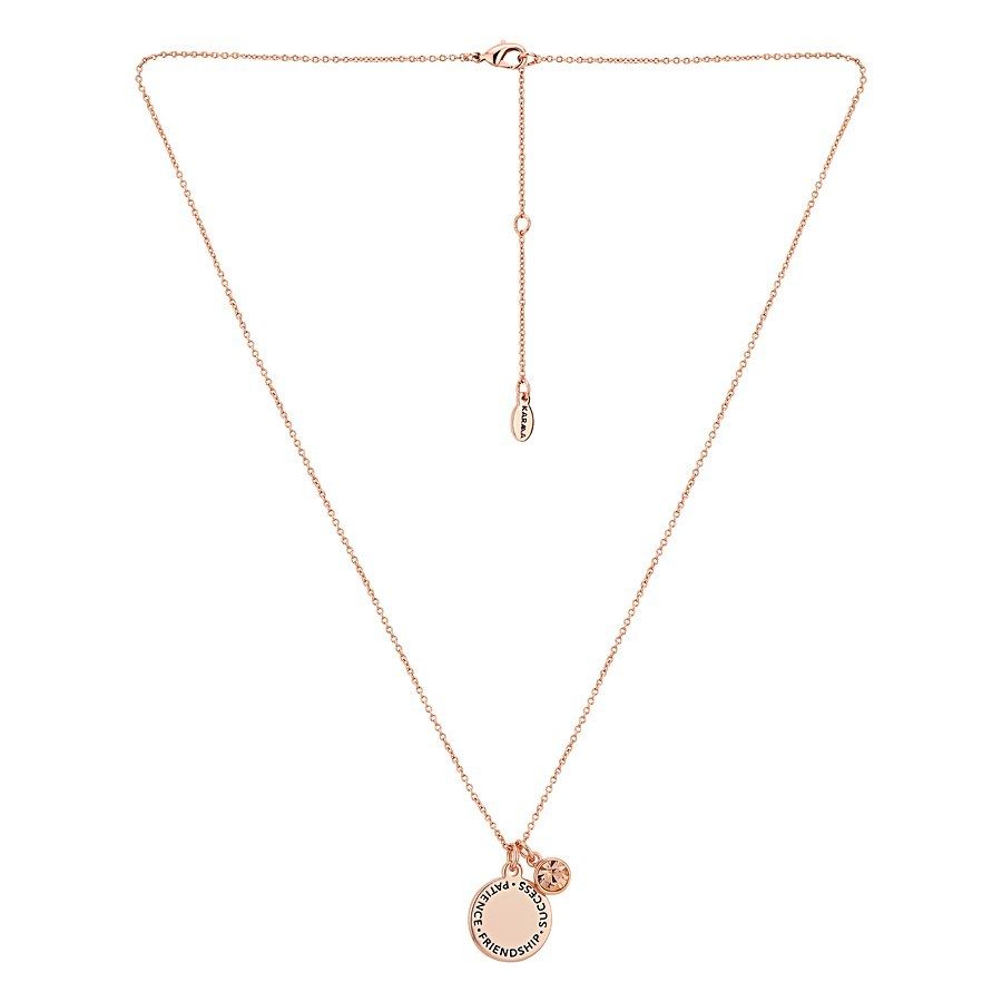 Karma November Birthstone Rose Gold Necklace