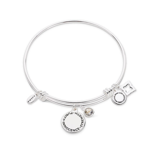Karma April Birthstone Bangle