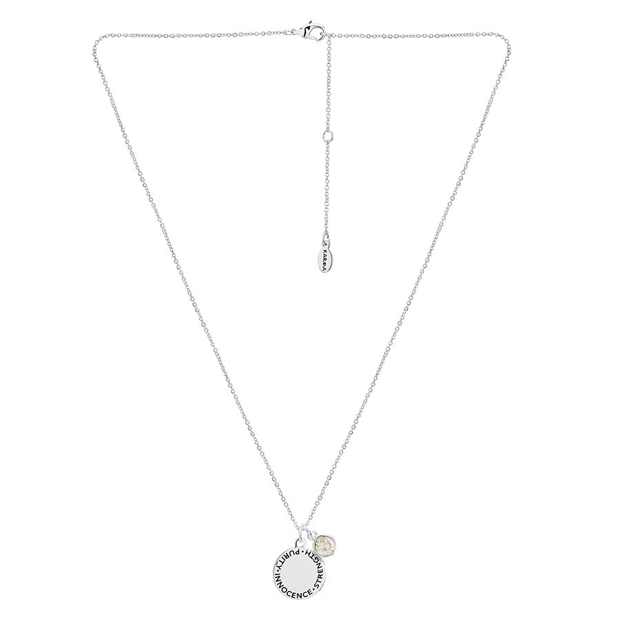 Karma April Birthstone Necklace