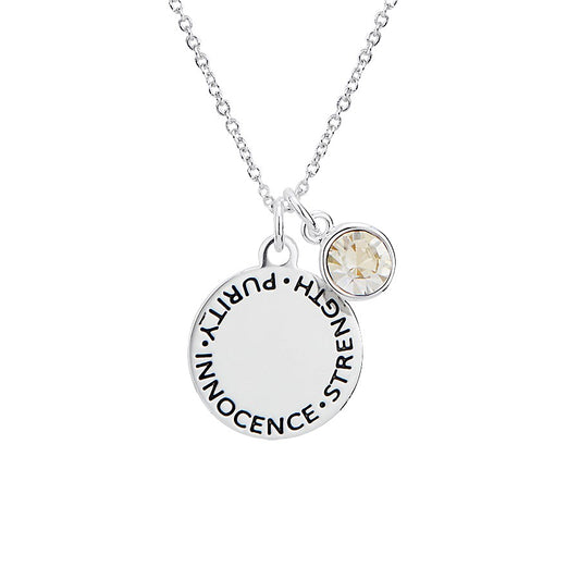 Karma April Birthstone Necklace