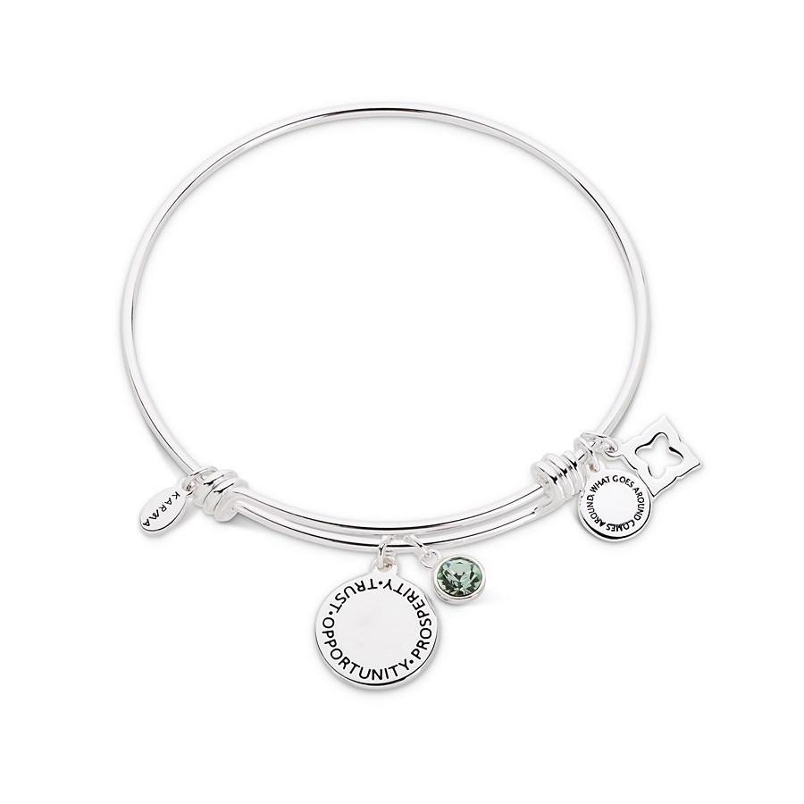 Karma August Birthstone Bangle