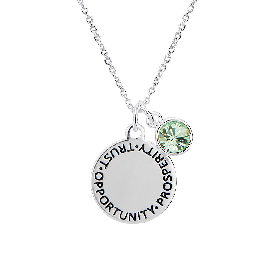 Karma August Birthstone Necklace